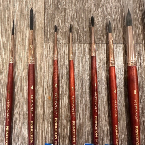15 Princeton Neptune Professional Watercolor Paintbrushes Synthetic Brushes NEW - Picture 7 of 14